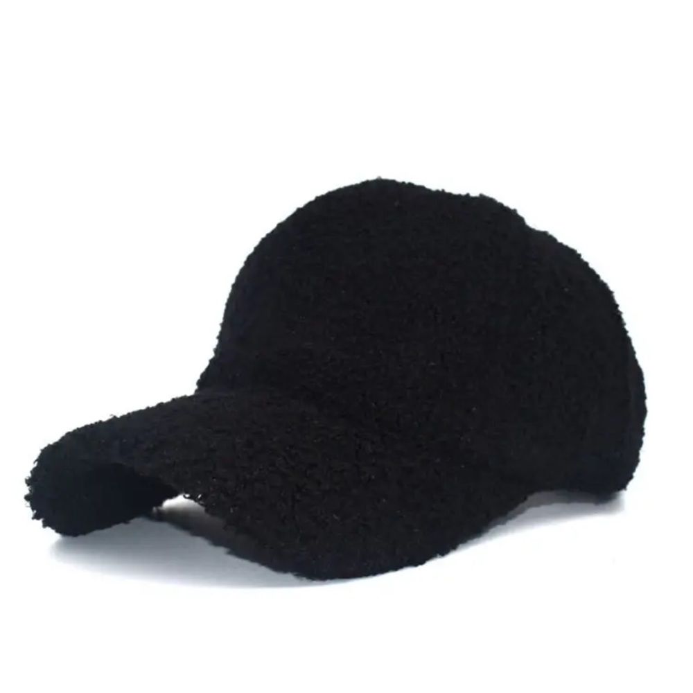 Women’s Winter Fuzzy Baseball Cap Hat - Picture 5 of 6